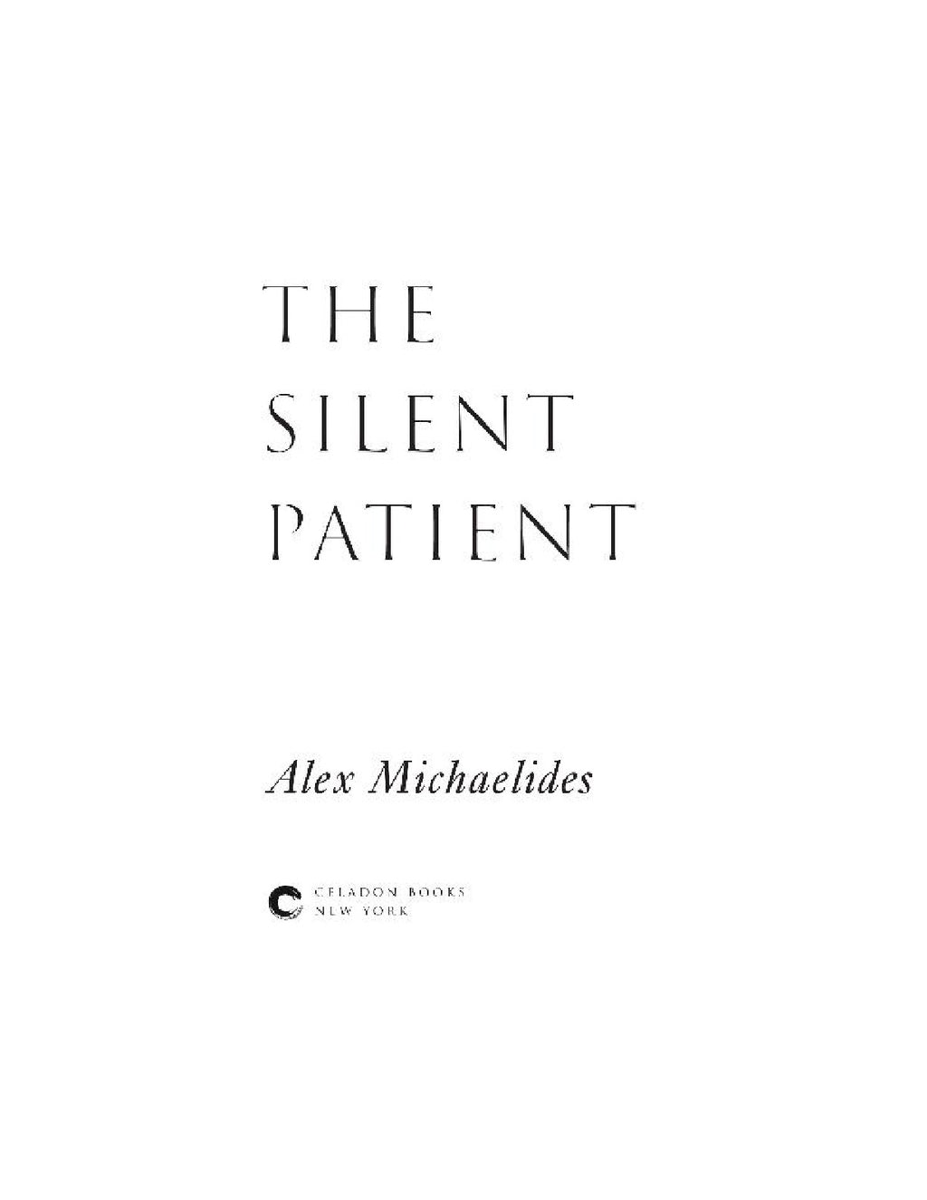 The Silent Patient by Alex Michaelides | Instant PDF Download (No Physical Book)
