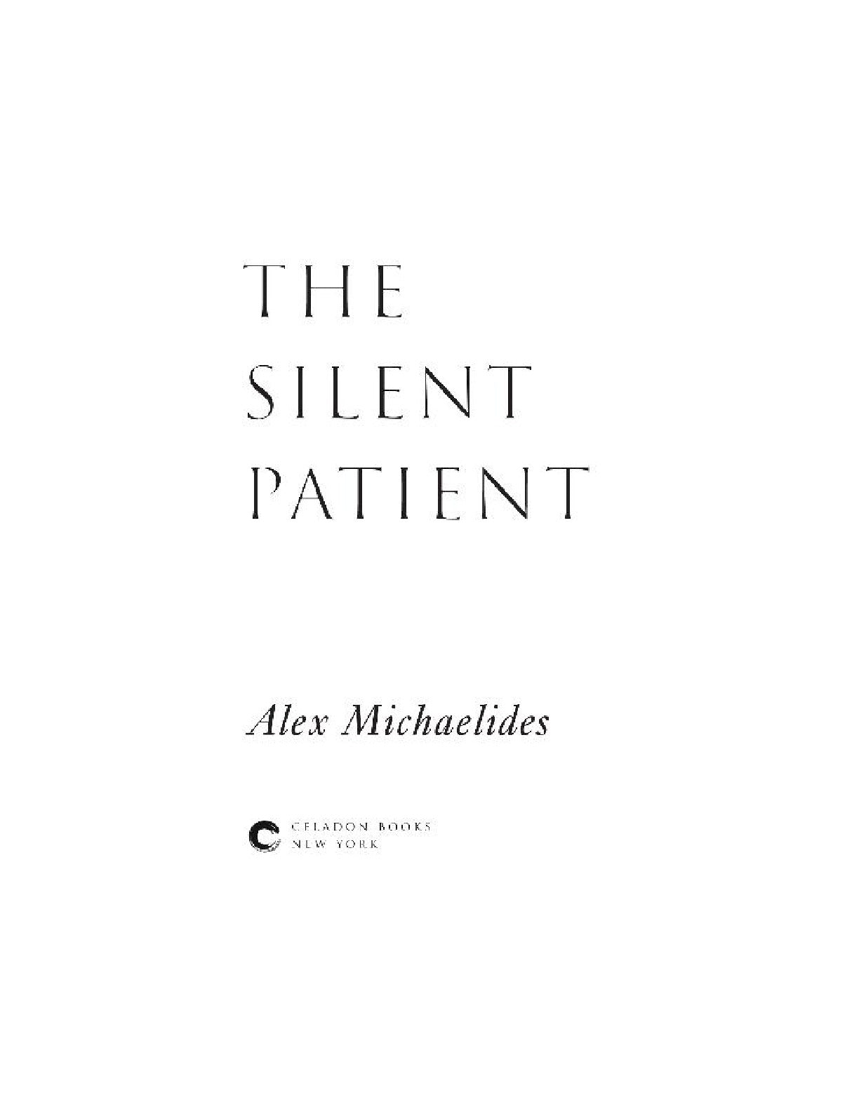 The Silent Patient by Alex Michaelides | Instant PDF Download (No Physical Book)