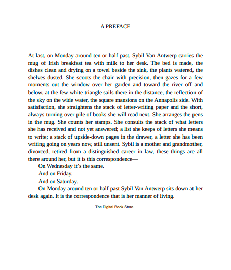 The Correspondent: A Novel | Instant PDF Download (No Physical Book)