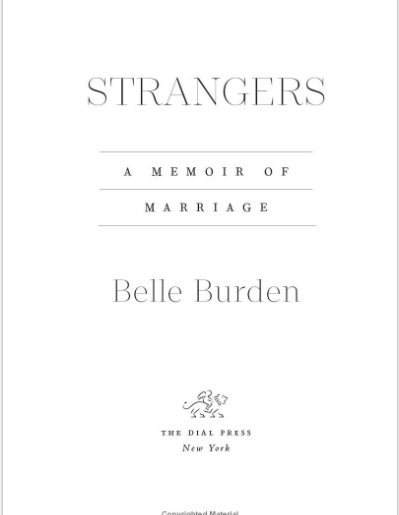 Strangers: A Memoir of Marriage | Instant PDF Download (Not a Physical Book)